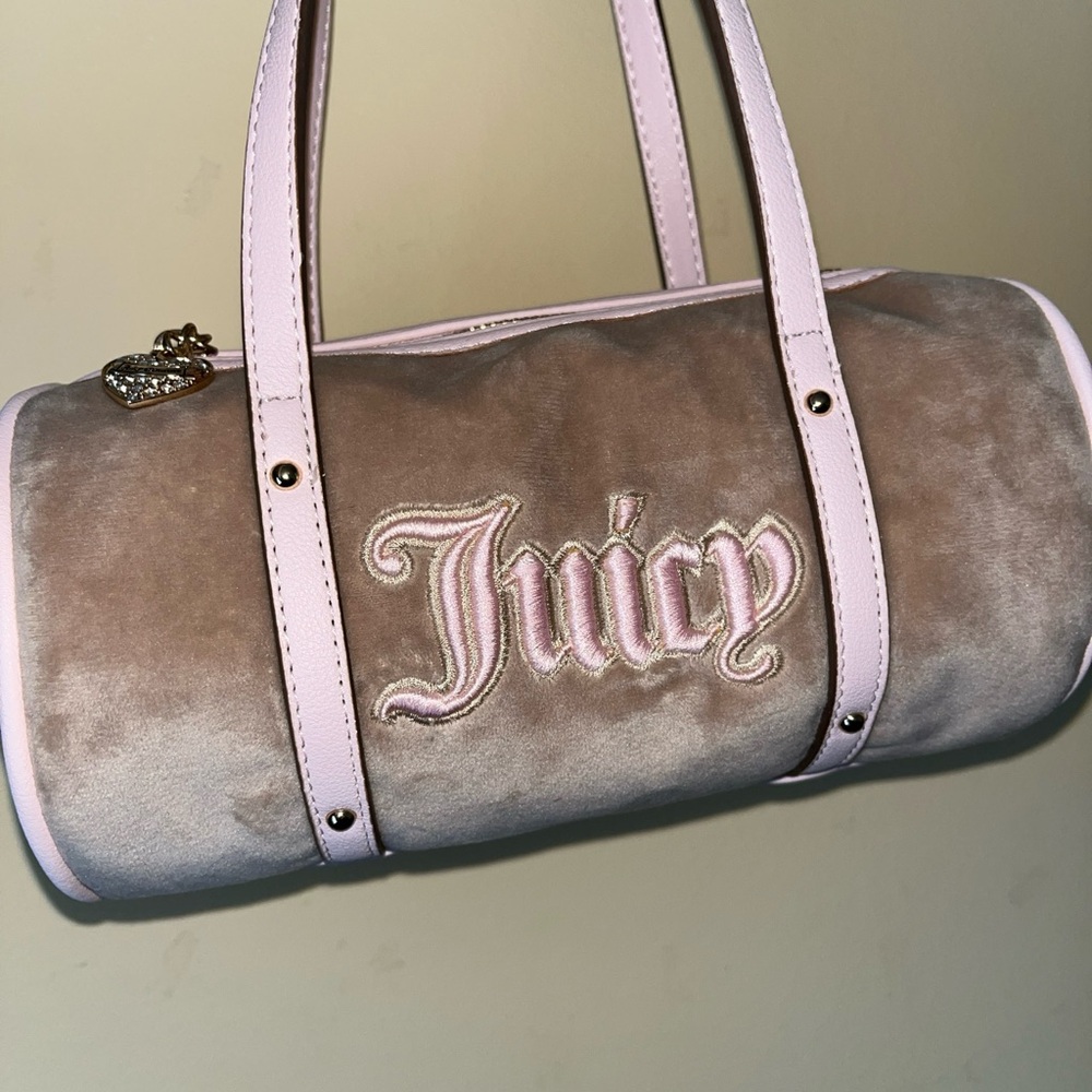 Juicy Couture Queen Of Everything Mini Barrel Bag Pink Powder Blush NO CROSSBODY